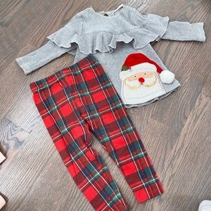 Mud Pie Christmas Outfit 6-9 M